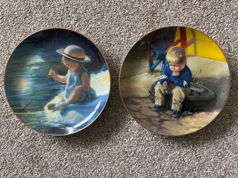 Pair of Limited edition plates