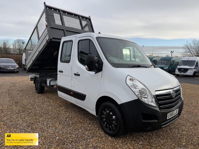 2016 Vauxhall Movano 2.3 CDTI H1 Crew Cab Tipper 125ps CHASSIS CAB DIESEL Manual