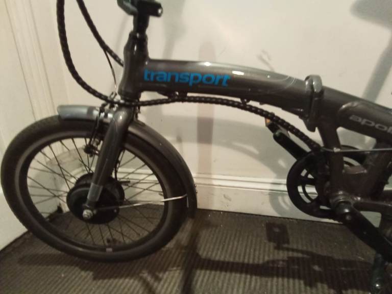 NEW Apollo Transport Electric Folding Bike 20" wheel with battery and charger, RRP £850