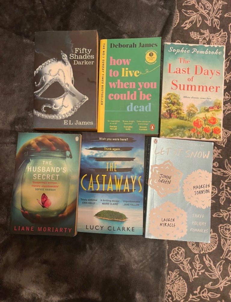 Bundle of 6 Fiction Books – Good Condition