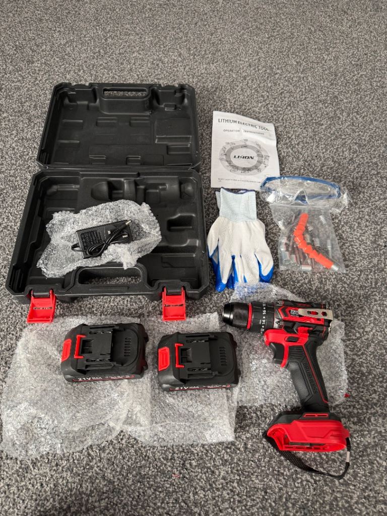 Cordless 21v electric power tool drill new 
