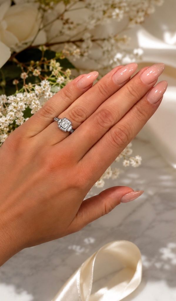 Stunning Vera Wang LOVE Collection – Platinum 0.95ct Diamond Engagement Ring