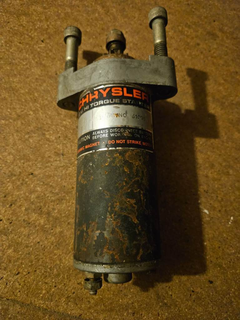 Chrysler outboard starter motor. 8/9hp