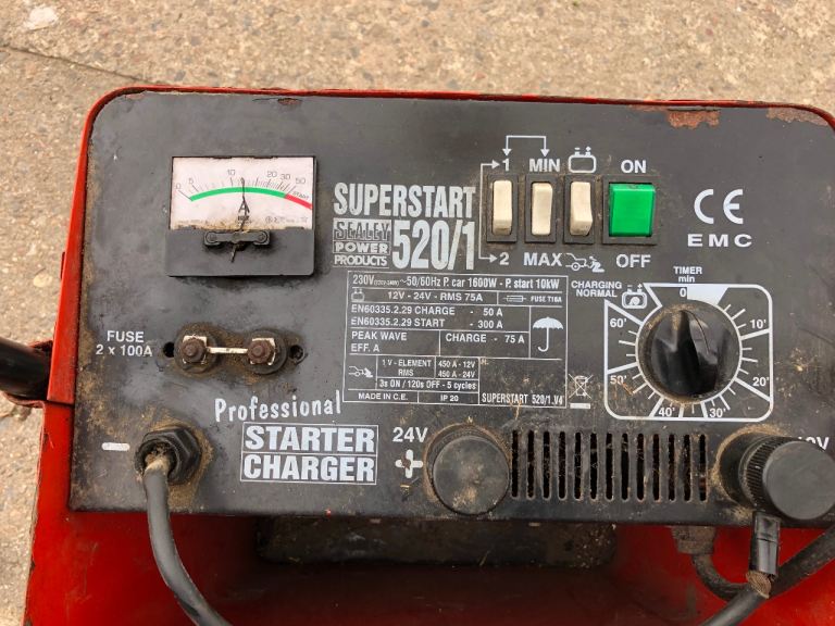 sealey superstart 520/1 battery charger 12V & 24V– delivery possible