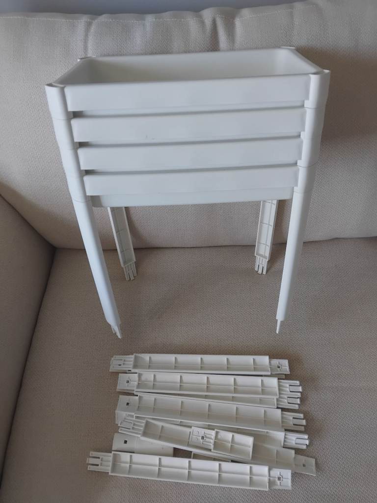 White stackable shelf New 