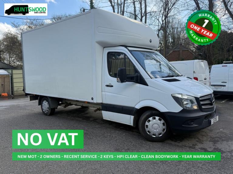 2016 MERCEDES SPRINTER 2.1L CDI LUTON DIESEL WITH TAIL LIFT - 2 OWNERS & NO VAT