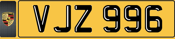 DATELESS Registration Number Plate UFZ 996 Porsche UF Uriah Ulric Ulani FISHER