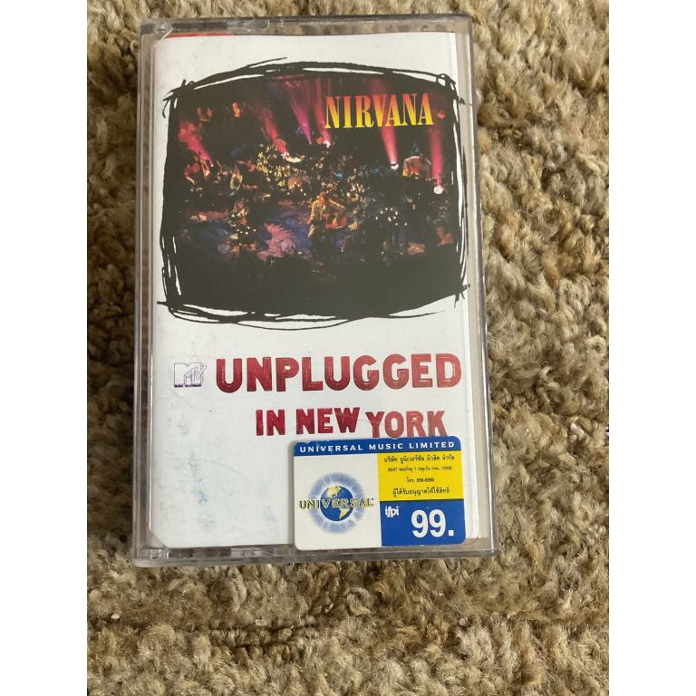 NIRVANA- MTV UNPLUGGED CASSETTE RARE ROCK GRUNGE ALTERNATIVE 