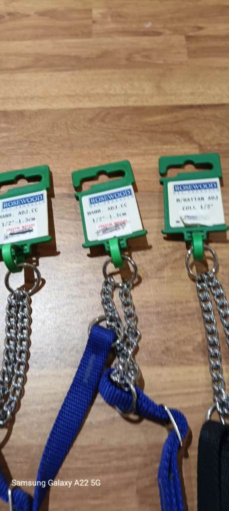 New half check dog collars