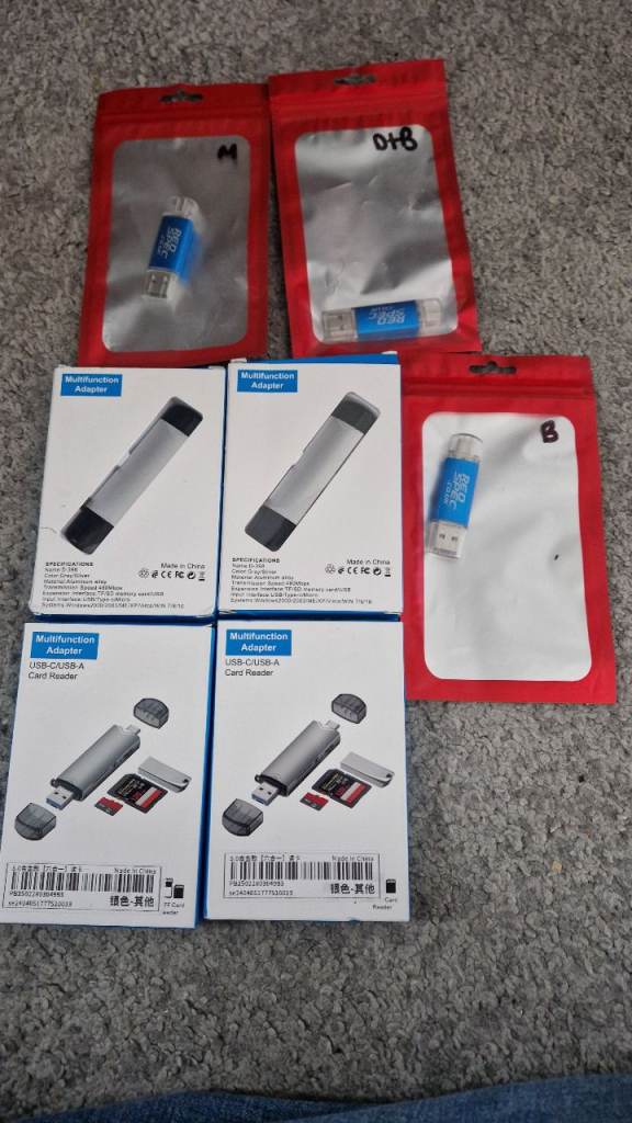 Job lot of Usb memory sticks open to offers 