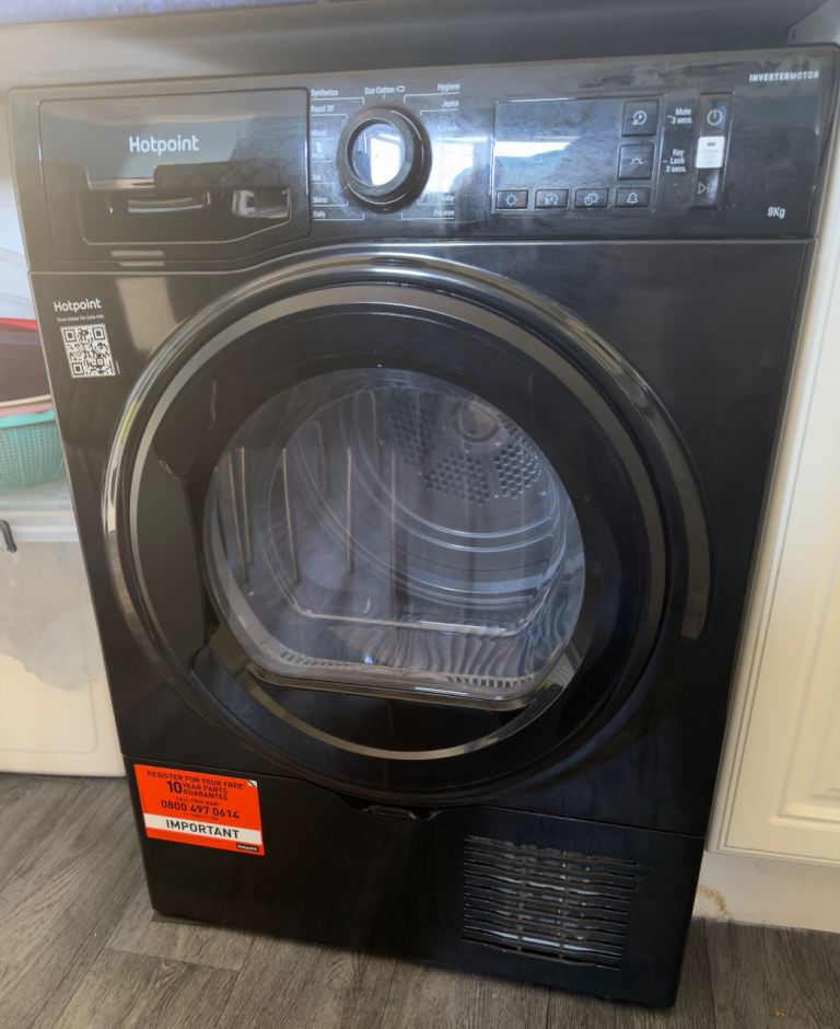 Hotpoint H3D81BUK 8kg Condenser Tumble Dryer - Black (Needs new heater) FREE TO COLLECT 