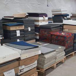 Large clearance selection of high quality carpet tiles.  Available from £1 per tile.