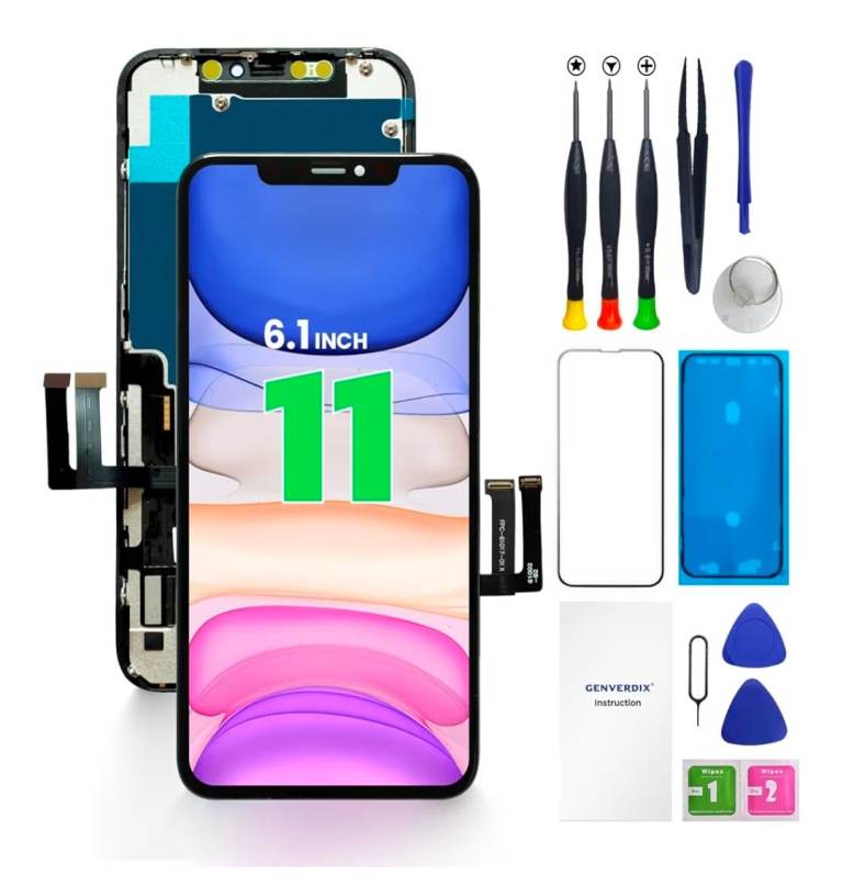 for iPhone 11 Screen Replacement, 6.1 ’’ 3D Touch FHD Display Digitizer Repair kit Fully Compatible
