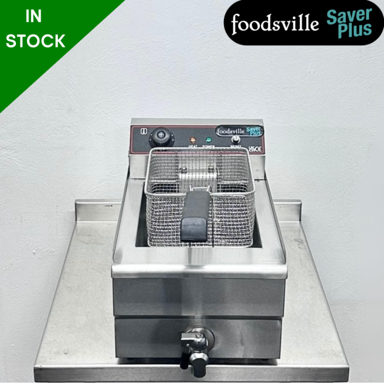 PAY OVER 3 MONTHS! - NEW Foodsville Saver Plus 9.5L Single Tank Single Basket Electric Fryer w/ Tap