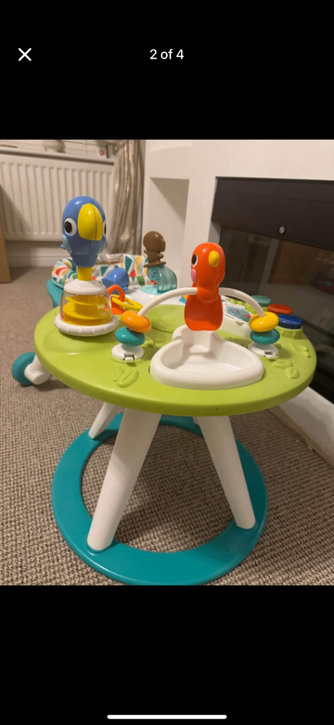 Baby bright stars around we go walker and table