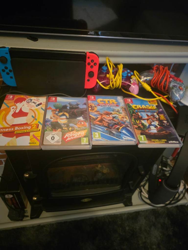Nintendo neon switch bundle