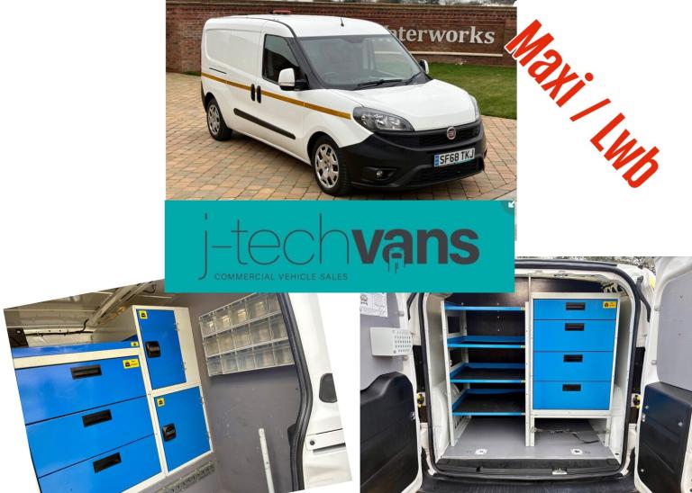 2018 Fiat Doblo 1.6 Multijet 16V SX Maxi LWB Van ***Workshop Van / Rear Racking***  PANEL VAN Die...