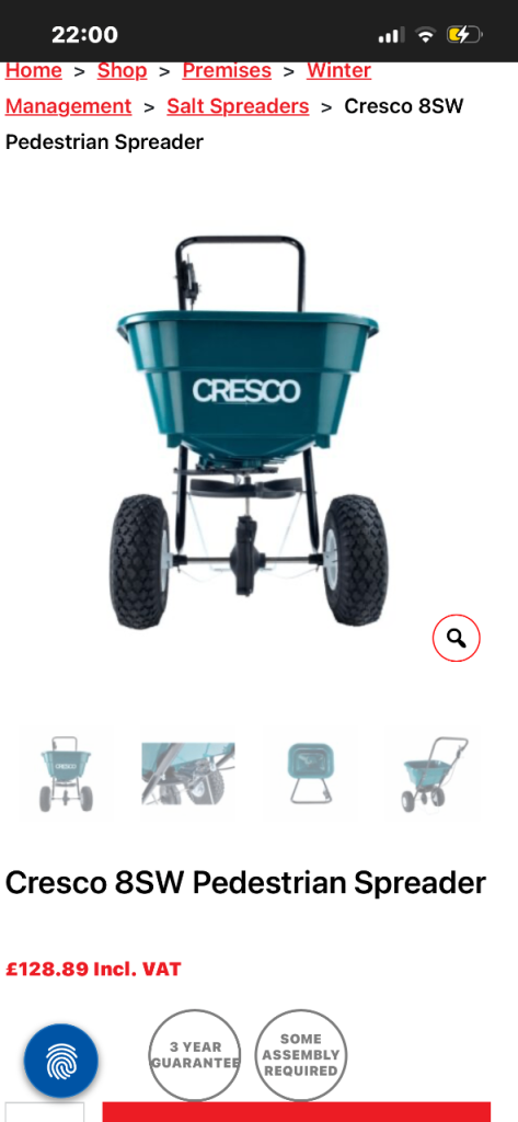 cressco 8sw seed or grit spreader 