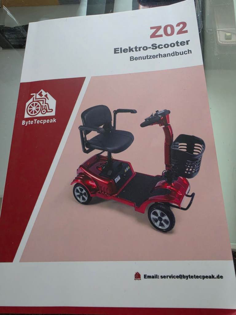 ByteTecpeak Z02 Elektro-Scooter Mobility Scooter – New