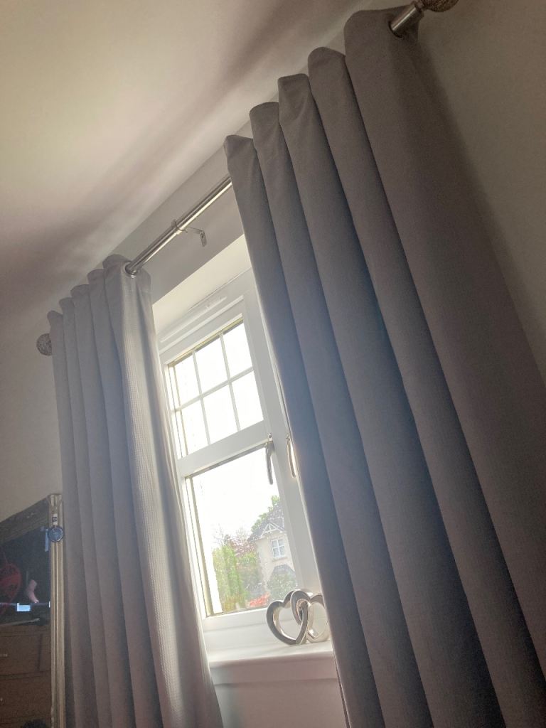 Grey blackout curtains NEXT. Brand new 