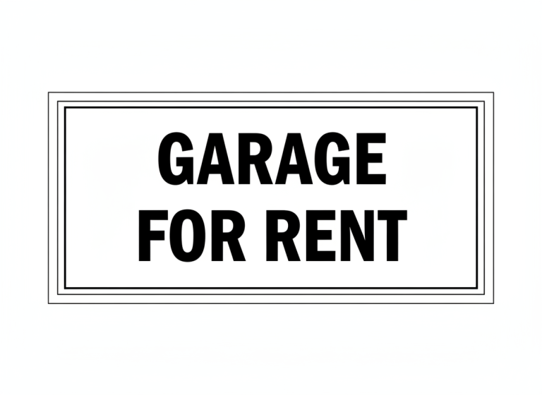 Garage to let