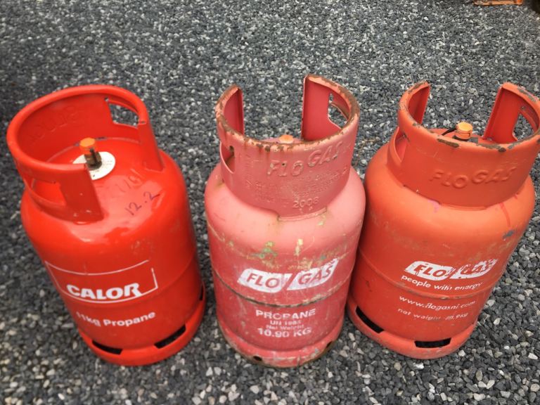 Propane Gas Bottles- 3 of