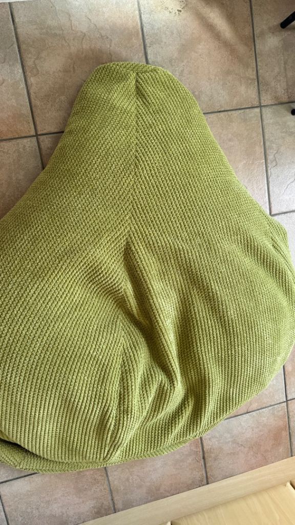 Large olive green High-back Bean Bag