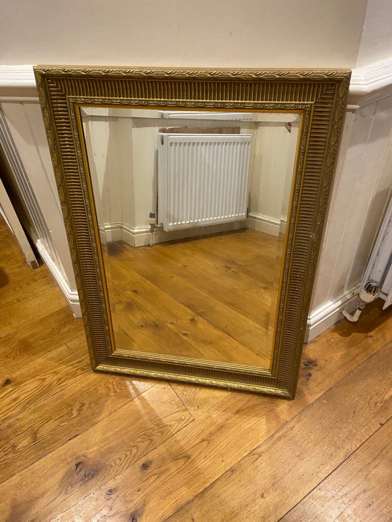 Elegant Gold Framed Mirror – 65cm x 90cm