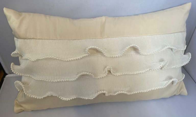 Kylie at Home Gold Rada Wave Cushion