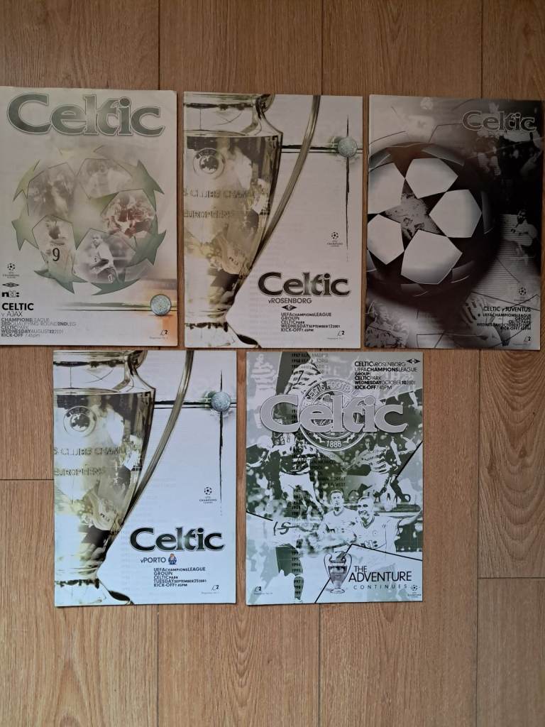 Celtic FC UEFA Champions League Programmes