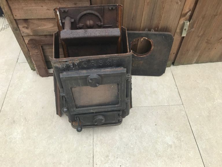 Morso wood burner with back boiler for spares or restoration 
