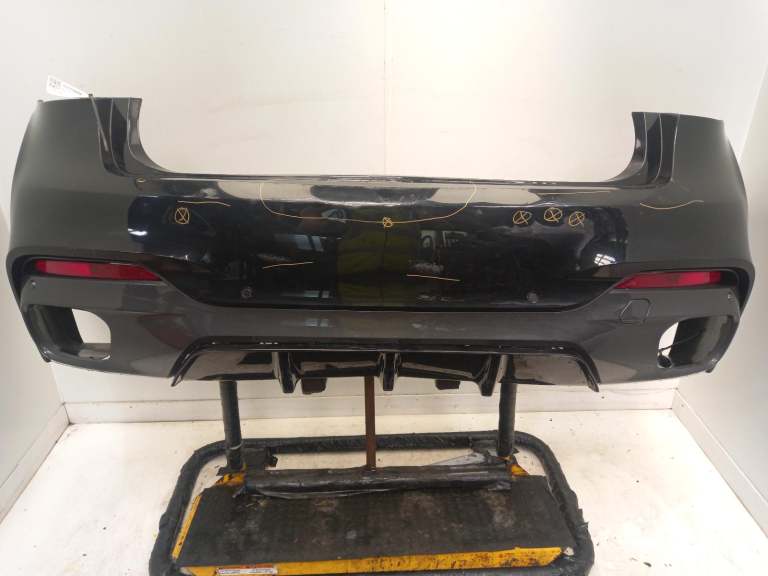 Bmw X6 Rear Bumper 2014-2019 Coupe Black Sapphire Metallic (475) 51128065888