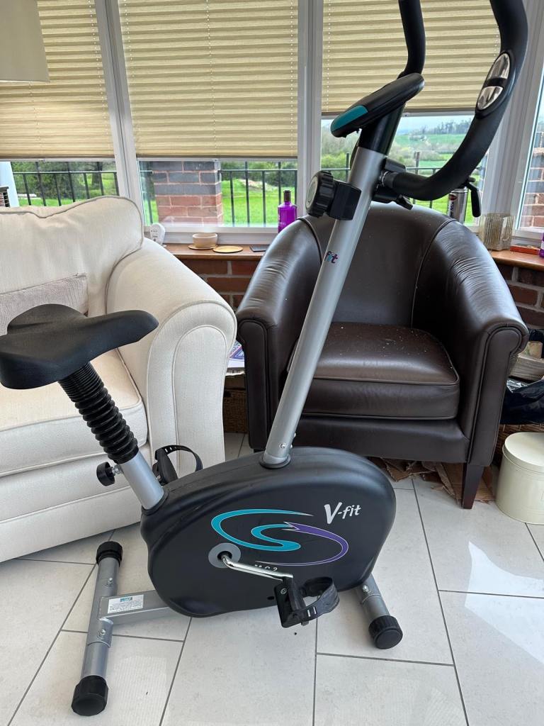 V-fit Exercise Bike - Good Condition, Digital Display