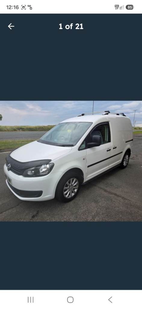 Vw caddy 1.6 tdi 65 reg outstanding for year drives superbly