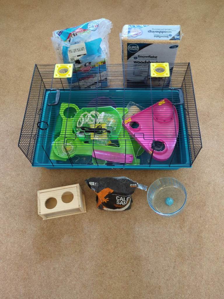 Hamster Cage and Accessories 