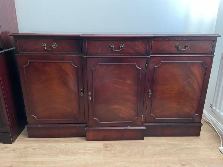 Regency style reproduction vintage mahogany sideboard, £40.00 for Sale