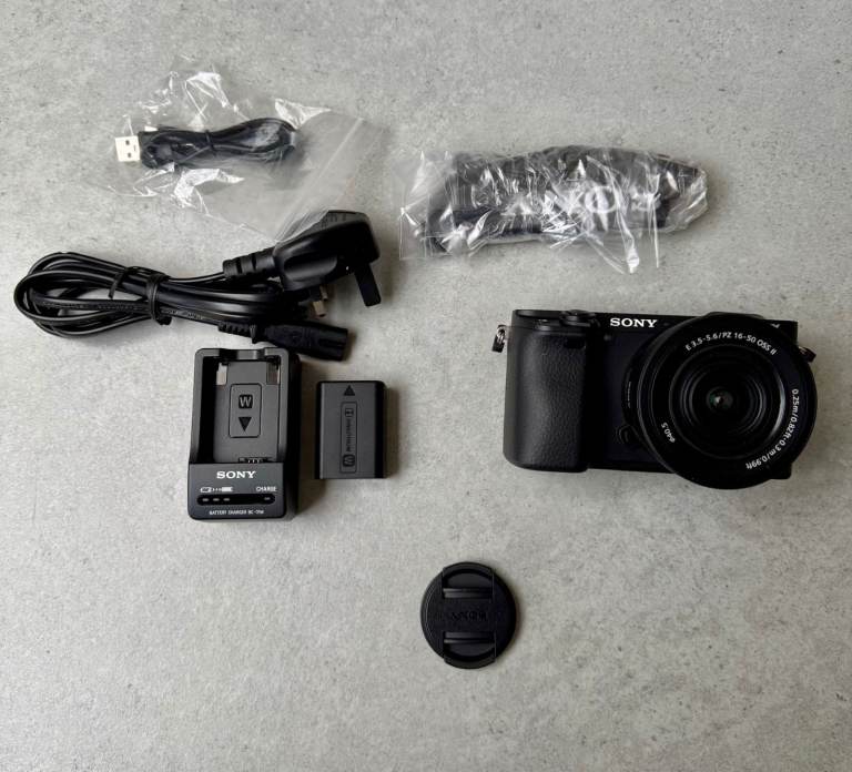 Sony Alpha A6400 with 16-50mm Lens 24.2MP APS-C Mirrorless Digital Camera, Black
