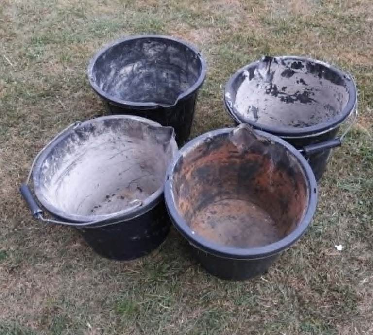 4 buckets. Free