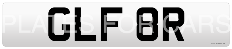 GLF8R , Private number plate