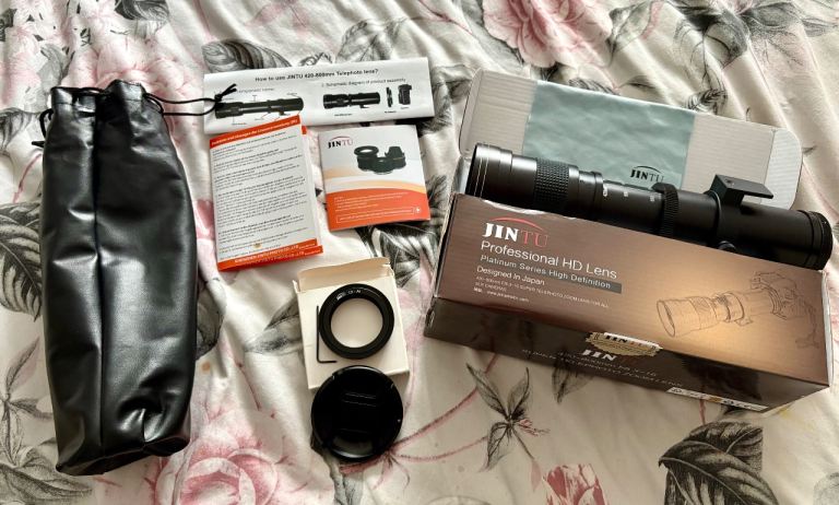 JINTU 420-800mm Super Telephoto Zoom Lens - Brand New in Box