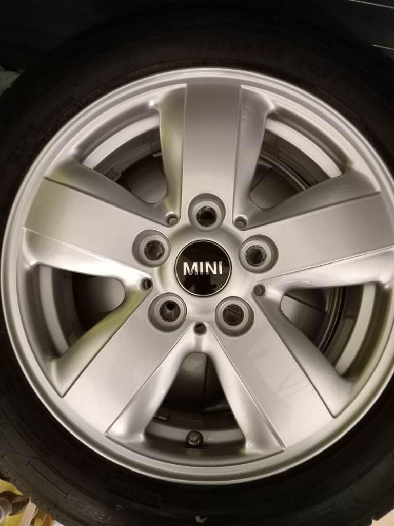 Set of Bmw Mini 15" Alloy Wheels & Tyres, Excellent Condition! 5x112