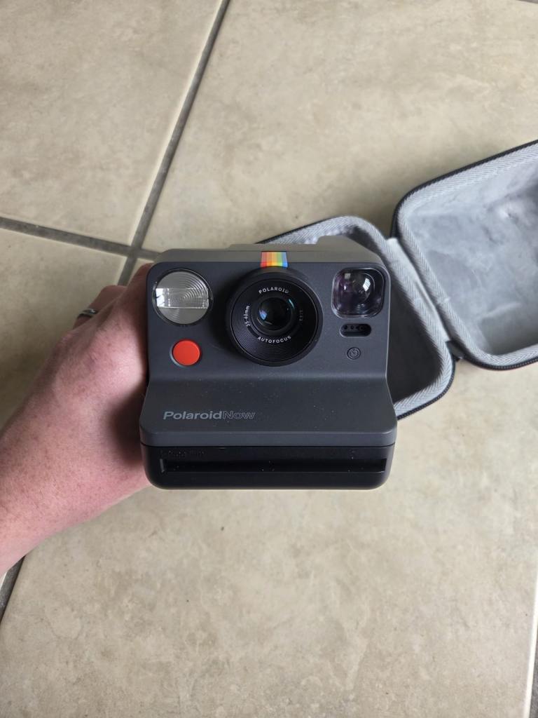 Polaroid Now Instant Camera – Black + Carry Case
