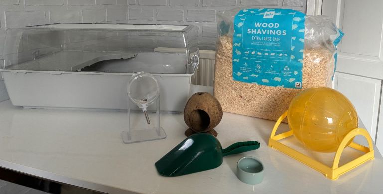 Large Hamster/Small Pet Cage + Accessories Bundle