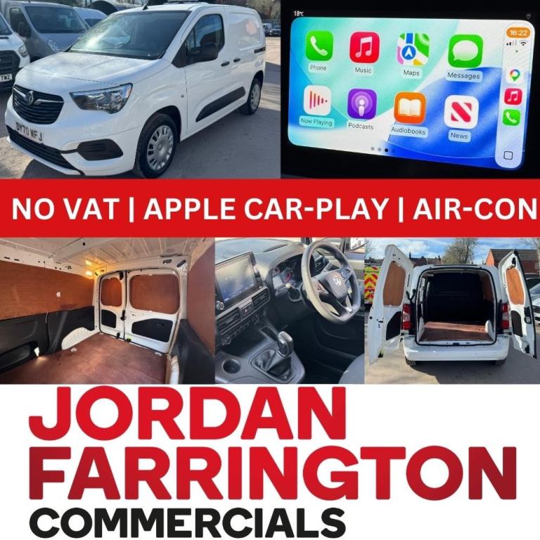 2020 '70 reg' VAUXHALL COMBO 1.6 TURBO D 2300 SPORTIVE SWB EURO 6 AIR-CON NO VAT