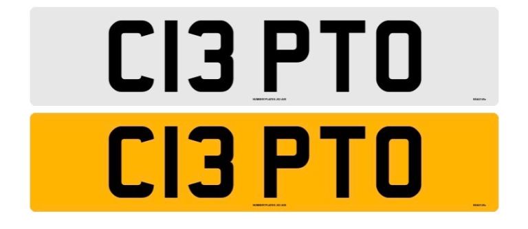 CRYPTO Cherished Private Car Number Licence Plate (C13 PTO) Cryptocurrency