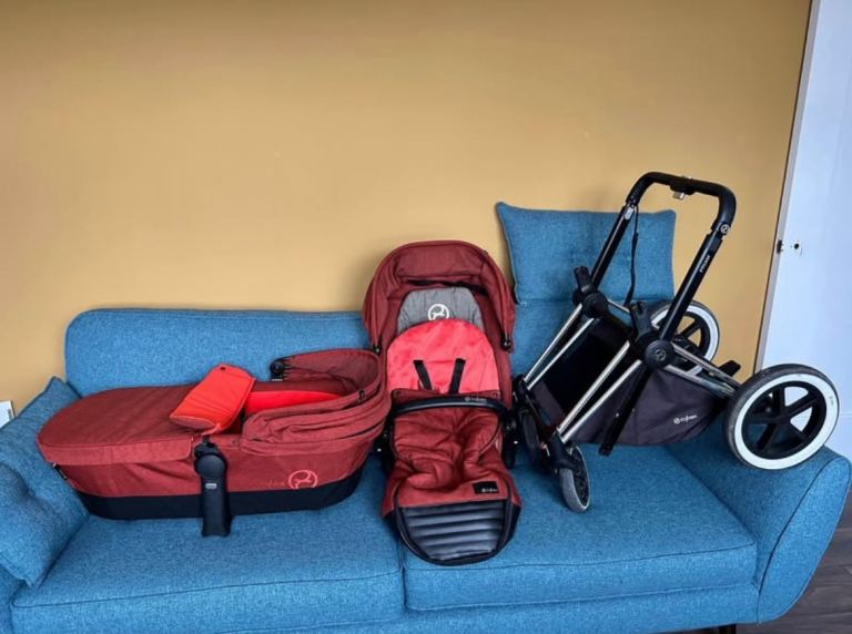 Cybex Priam 3 in 1 all terrain chrome autumn gold