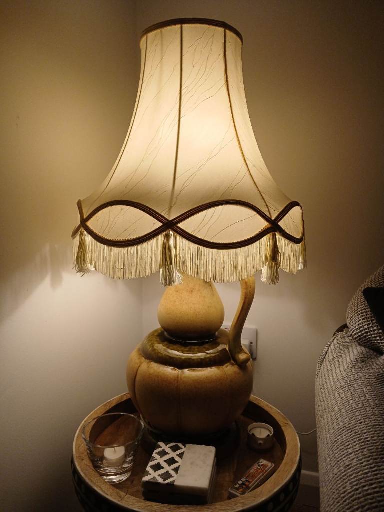 Large ceramic table lamp