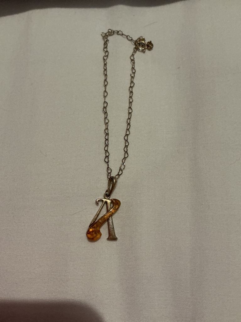 Silver AMBER PENDANT