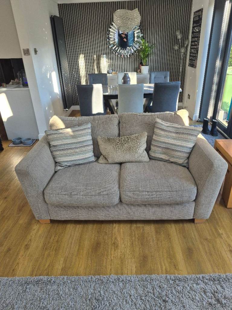 DFS Sophia 2 x 2 Seater Sofa and matching footstool