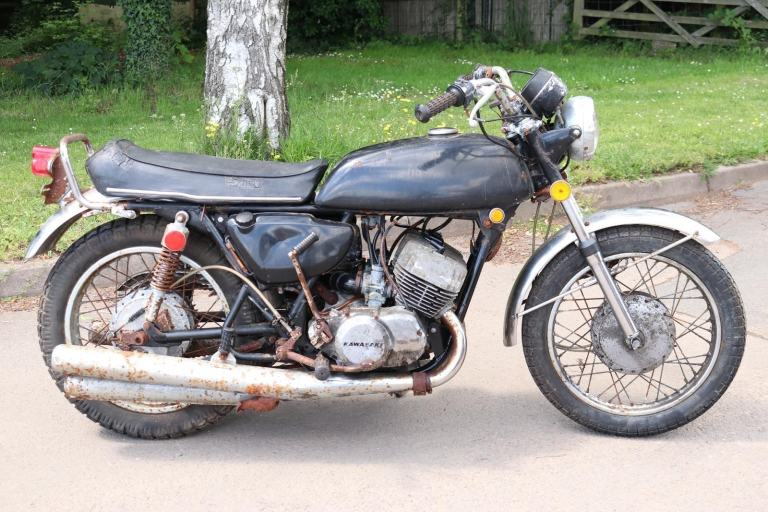 1971 Kawasaki H1 H 1 A Canadian Barn Find Restoration Project